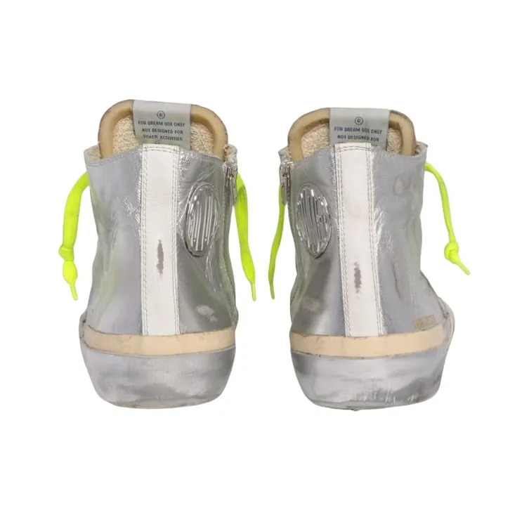 Golden Goose Francy Stylish Skateboarding Shoes Men's Silver Old-fashioned-3