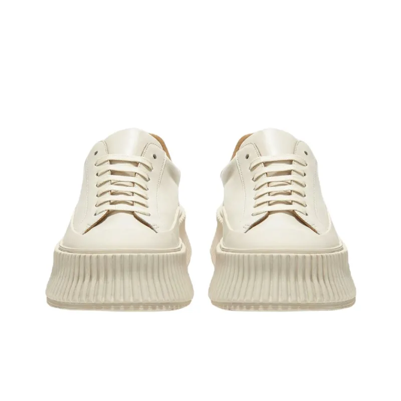 JIL SANDER Low Top Stylish Skateboarding Shoes Women's White-1