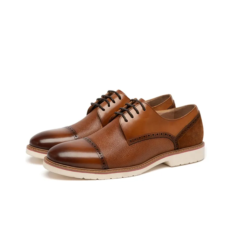 Anthony Miles Dress Shoes Men Low Top Brown-2