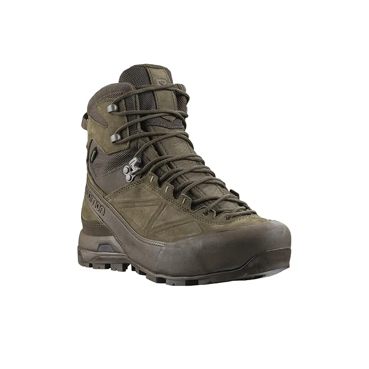 SALOMON Gore Tex Outdoor Shoes Men High Top Brown-2