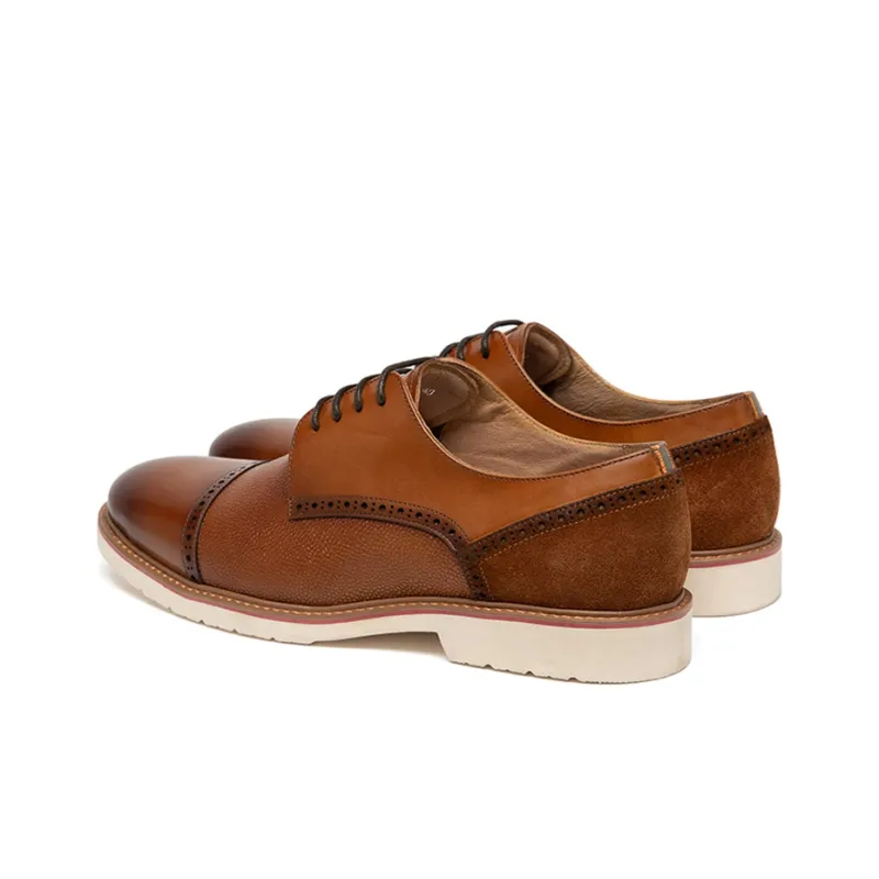 Anthony Miles Dress Shoes Men Low Top Brown-3