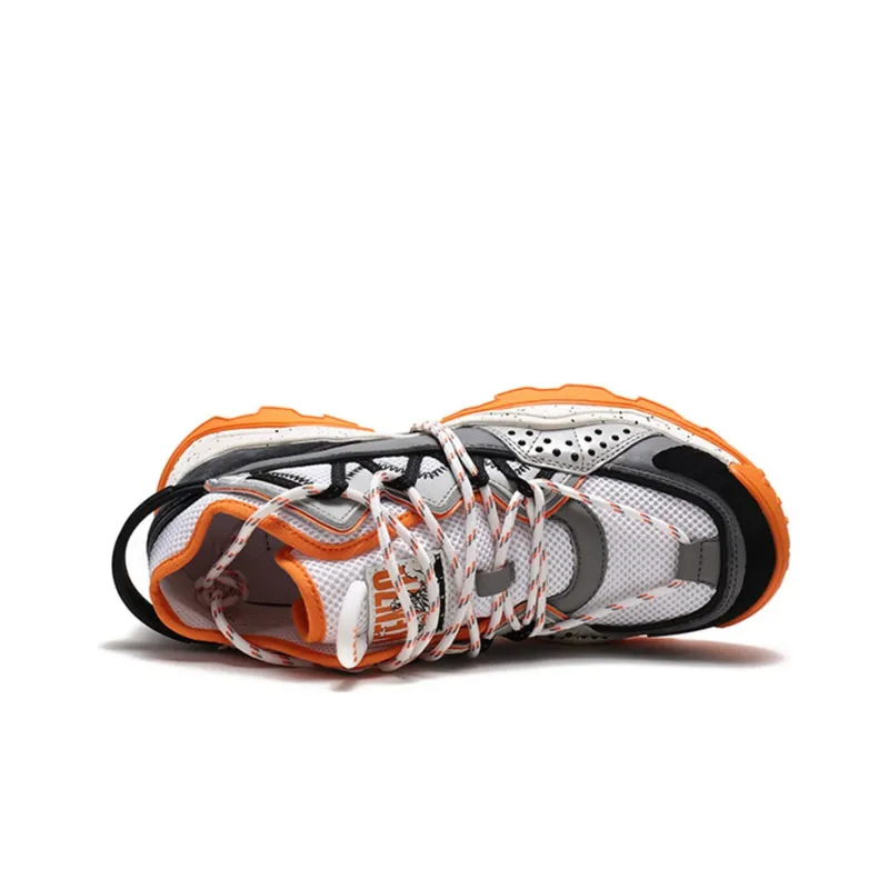 KENZO Running Shoes Men Low-Top Orange-4