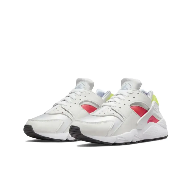 Nike Air Huarache White Bright Crimson Volt Women's-2