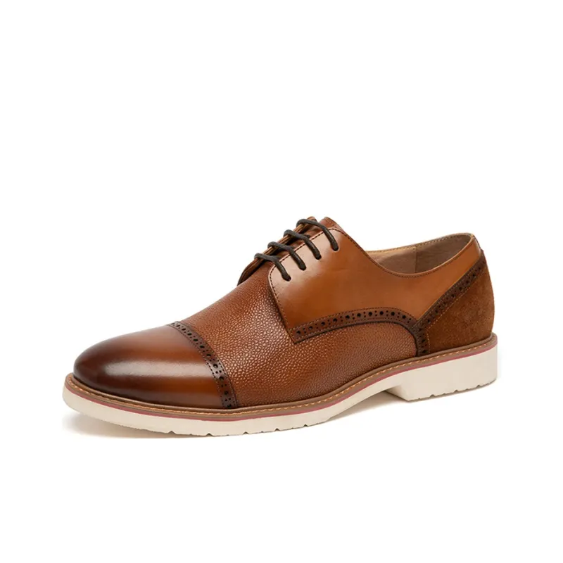 Anthony Miles Dress Shoes Men Low Top Brown-1