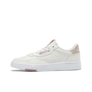 Reebok Court Peak Anti-Slip And Wear-Resistant Lightweight Low-Top Skateboard Shoes Women's Ecru