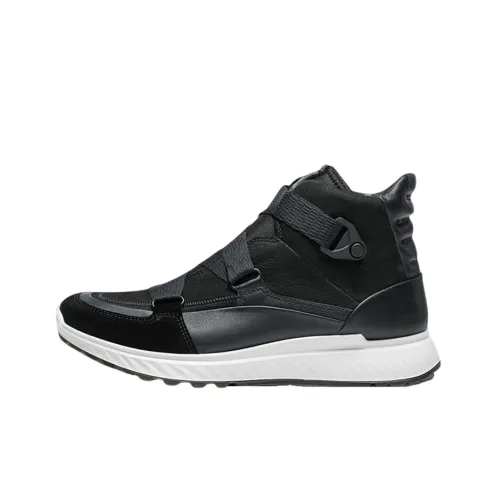 Ecco Fit For Action Casual Shoes Men High-Top Black