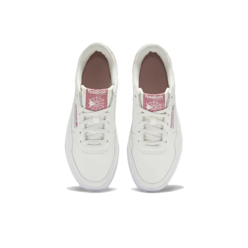 Reebok Court Peak Anti-Slip And Wear-Resistant Lightweight Low-Top Skateboard Shoes Women's Ecru-4