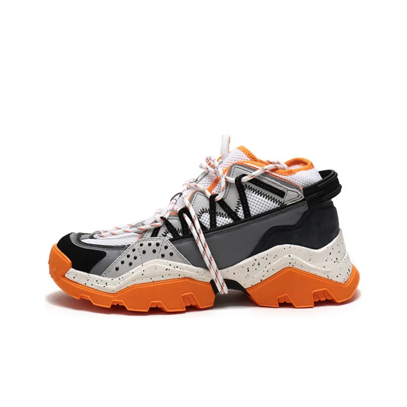 KENZO Running Shoes Men Low-Top Orange-0