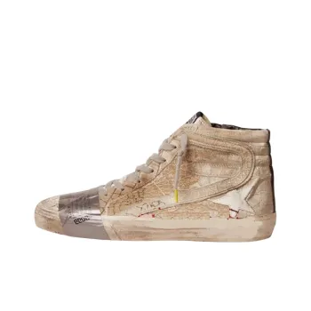 Golden Goose Slide Stylish Skateboarding Shoes Men's Brown Old-fashioned