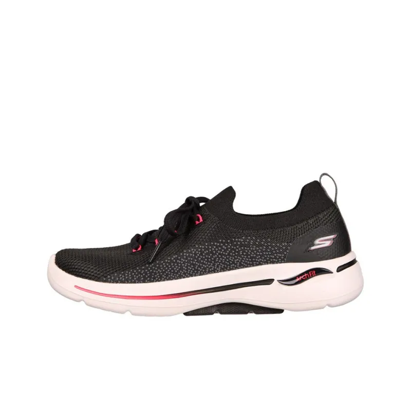 Skechers Go Walk Arch Fit Clancy Cushioning Anti-Slip Wear-Resistant Breathability Low-Top Casual Shoes Women's Black-0