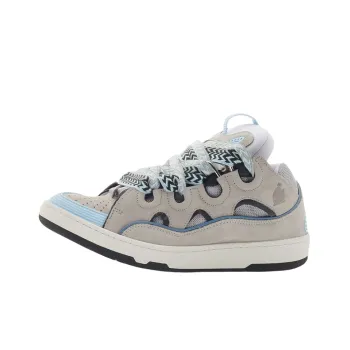 Lanvin Leather Curb Grey Light Blue