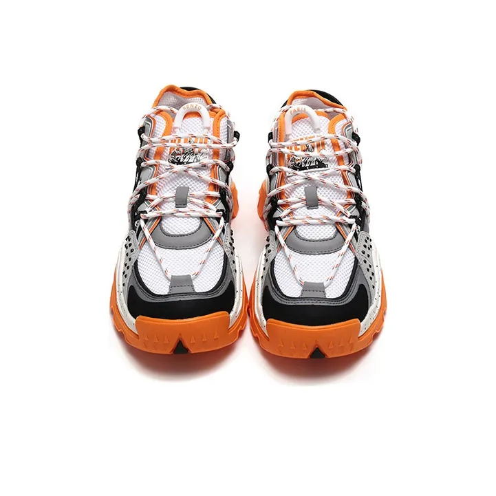 KENZO Running Shoes Men Low-Top Orange-3