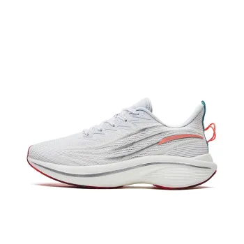 Erke Strange Bullet 3.0 Low Top Running Shoes Women's White Orange Pink Cushioning