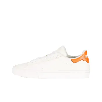 HERON PRESTON Vulcanized Low Top Sneaker White Orange Women's