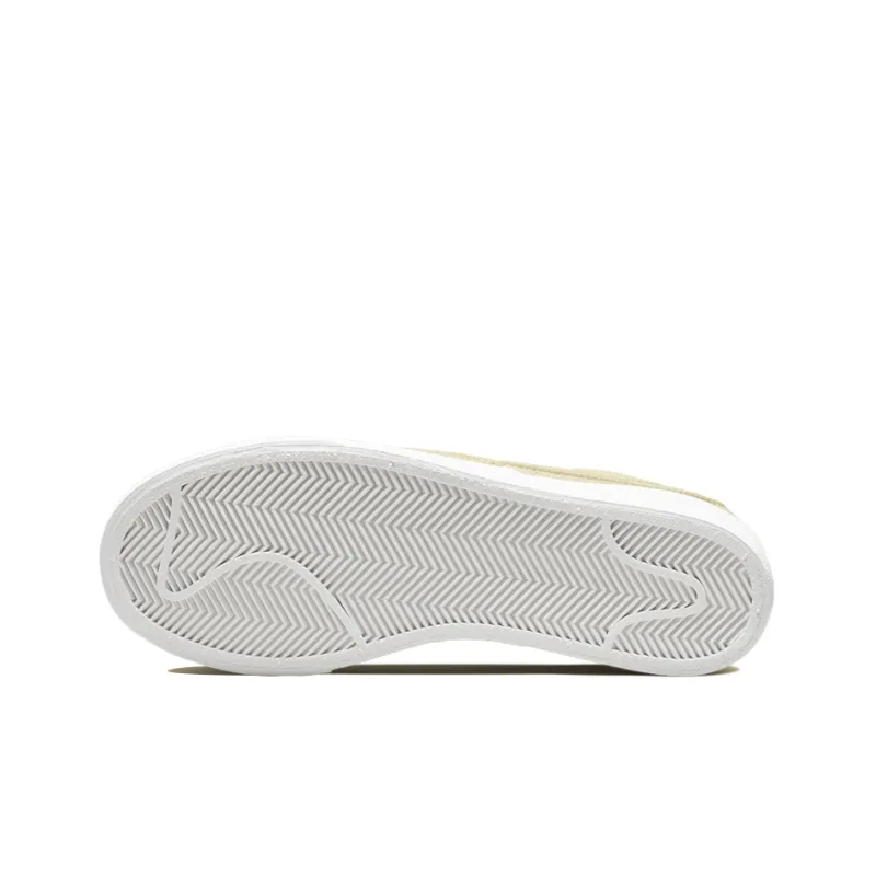 Nike Blazer Low Platform Woven Fossil Women's-5