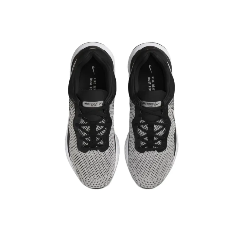 Nike React Miler 3 Black Metallic Silver-3