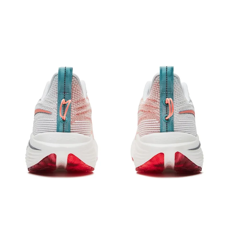 Erke Strange Bullet 3.0 Low Top Running Shoes Women's White Orange Pink Cushioning-3