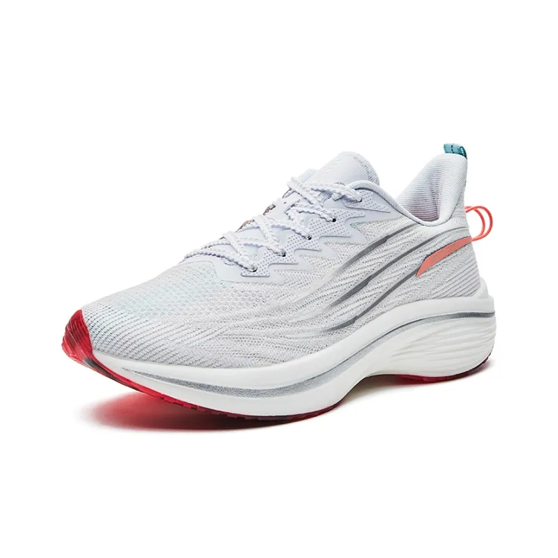 Erke Strange Bullet 3.0 Low Top Running Shoes Women's White Orange Pink Cushioning-2