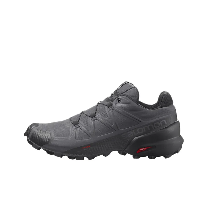 SALOMON Speedcross 5 Abrasion Resistant Low Top Running Shoes Men's Black-0