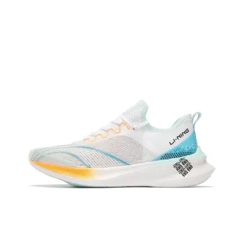 LiNing Feidian Challenger Durable Breathable Low Top Running Shoes White Blue