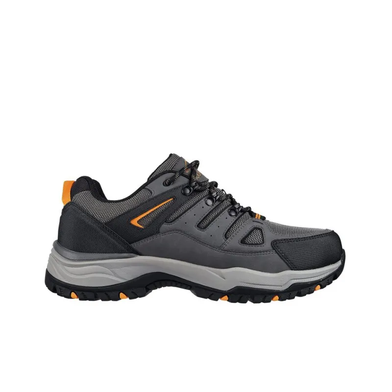 Skechers ARCH FIT DAWSON Cushioning Anti-Slip And Wear-Resistant Low-Top Trekking Shoes Men's Black Gray-1