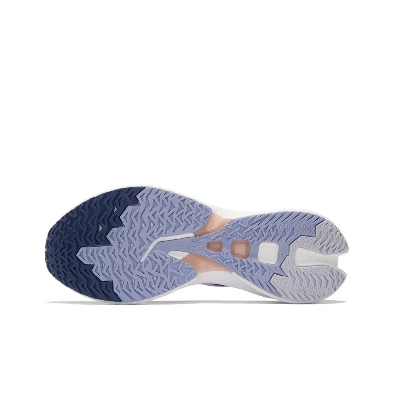 LiNing Feidian Discovery Abrasion Resistant Slip Resistant Low Top Running Shoes Women's White Blue Purple-6