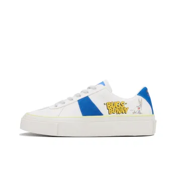 LOONEY TUNES x STARTER Bugs Bunny Abrasion Resistant Low Top Skateboard Shoes Men's White Blue