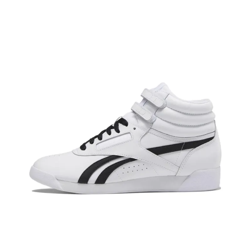 Reebok Women's Freestyle High 'White Black' Women's-0