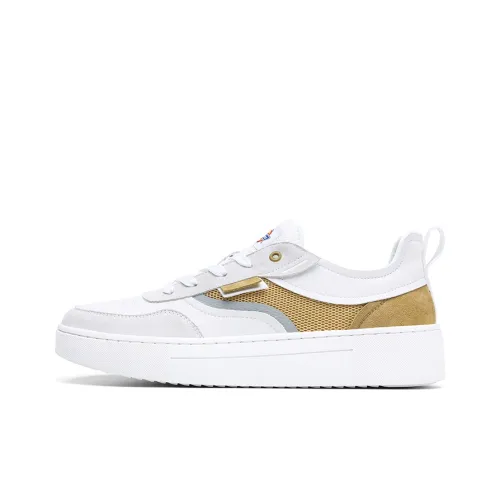 Dickies Lightweight And Breathable Low-Top Skateboard Shoes Men's White Yellow