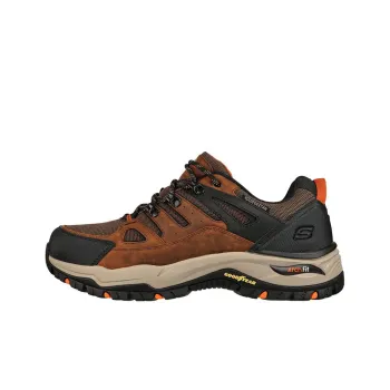Skechers ARCH FIT DAWSON Cushioned Anti-Slip Wear-Resistant And Water-Resistant Low-Top Trekking Shoes Men's Brown