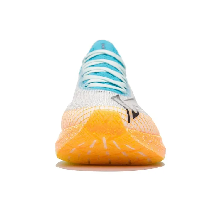 LiNing Feidian 2 Elite Chiffon Anti-Slip And Wear-Resistant Lightweight Low-Top Running Shoes White Blue Orange-4