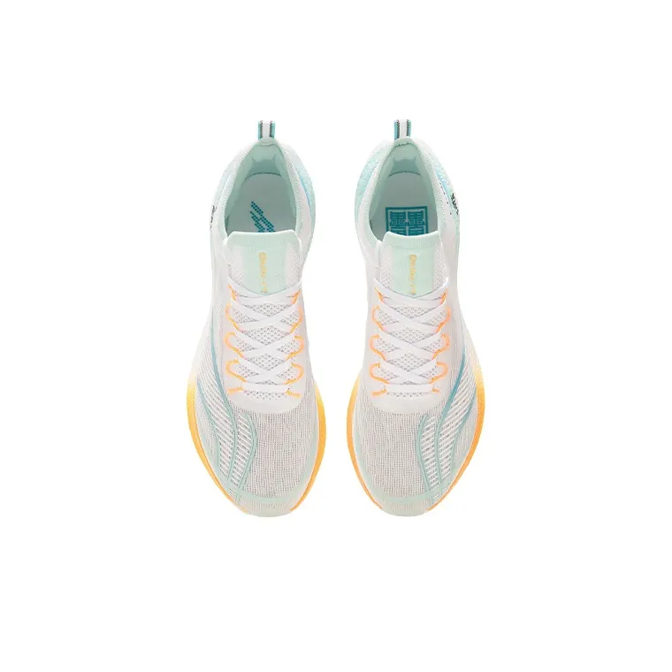 LiNing Feidian Challenger Durable Breathable Low-Top Running Shoes White Blue-3