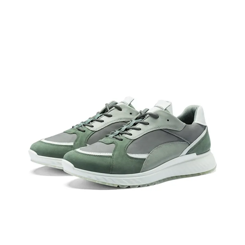 Ecco Fit For Action Cushioning Anti Slip And Wear Resistant Low Top Casual Shoes Men's Green-2
