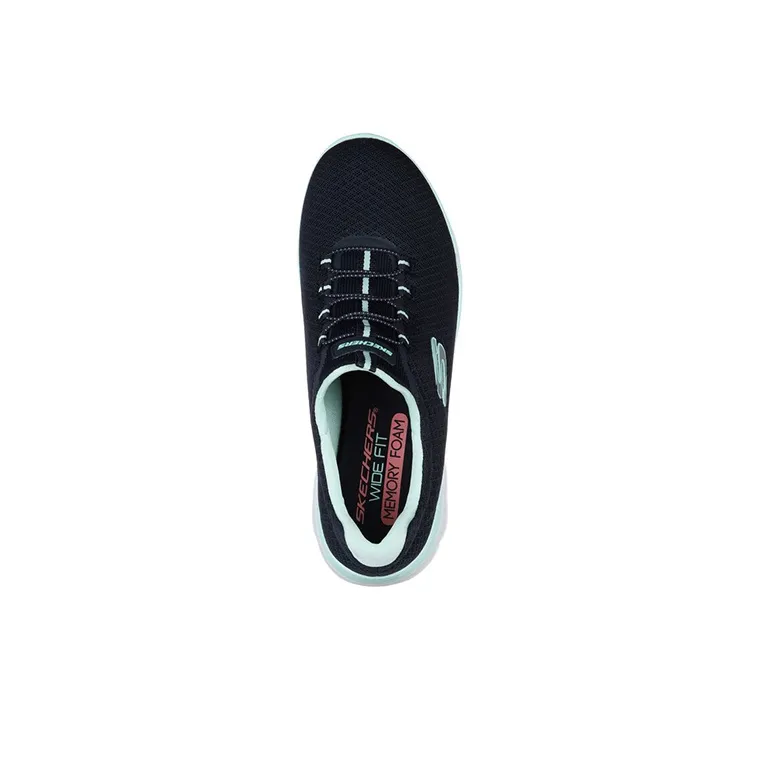 Skechers Summits Cushioned Slip Resistant Abrasion Resistant Low Top Casual Shoes Women's Blue-2