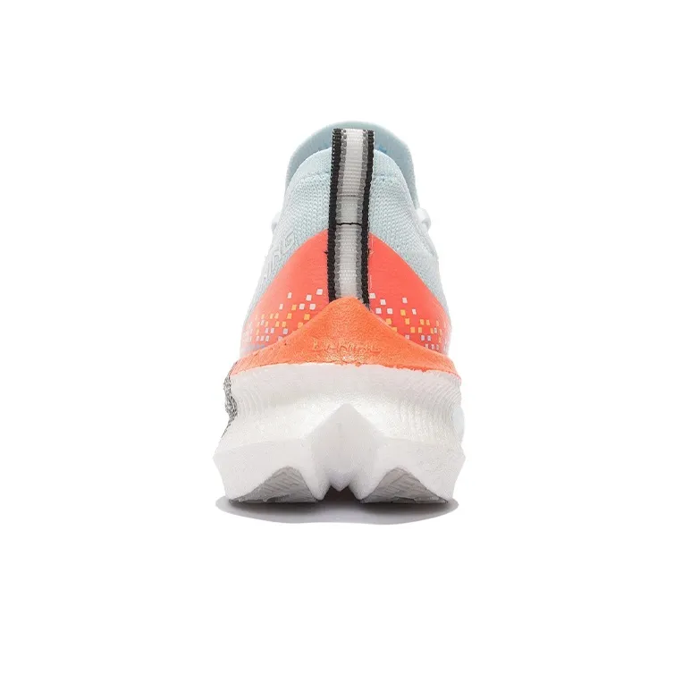 LiNing Feidian Challenger Abrasion Resistant Rebound Low Top Running Shoes Women's White Blue Orange-5