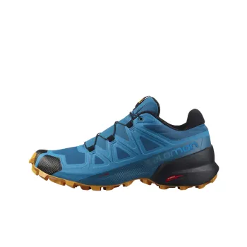 SALOMON Speedcross 5 Abrasion Resistant Low Top Trail Running Shoes Men's Blue