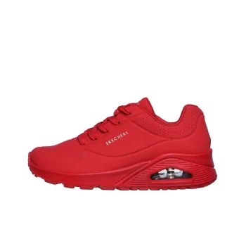 Skechers Uno Cushioning Anti Slip And Wear Resistant Low Top Casual Shoes Women's Red