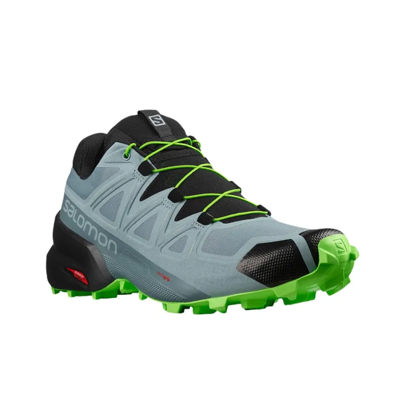 SALOMON Speedcross 5 Wear-Resistant Low-Top Running Shoes Men's Black Blue-1
