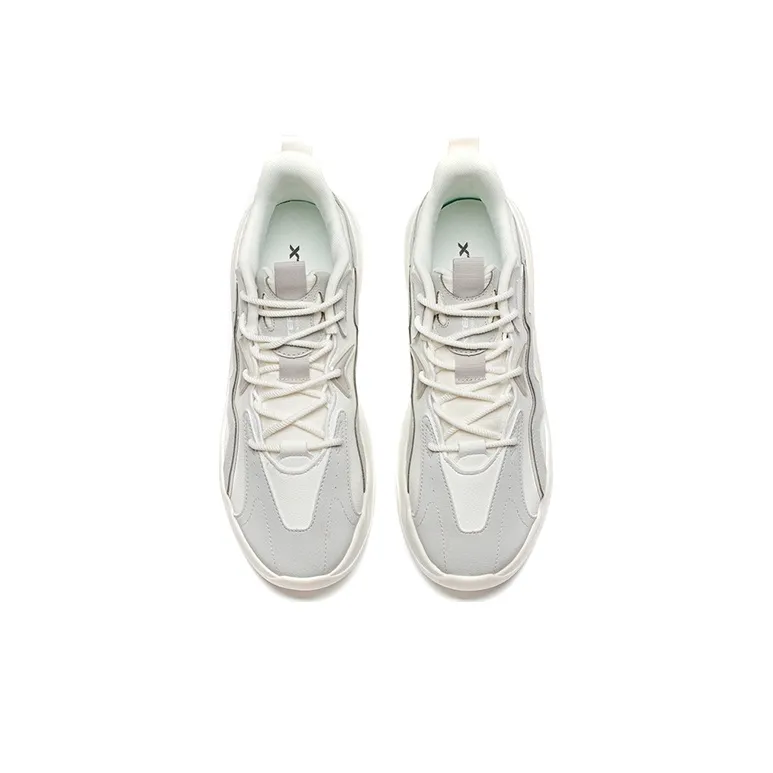 XTEP Casual Shoes Men Low Top Dove Gray/Sail White-1