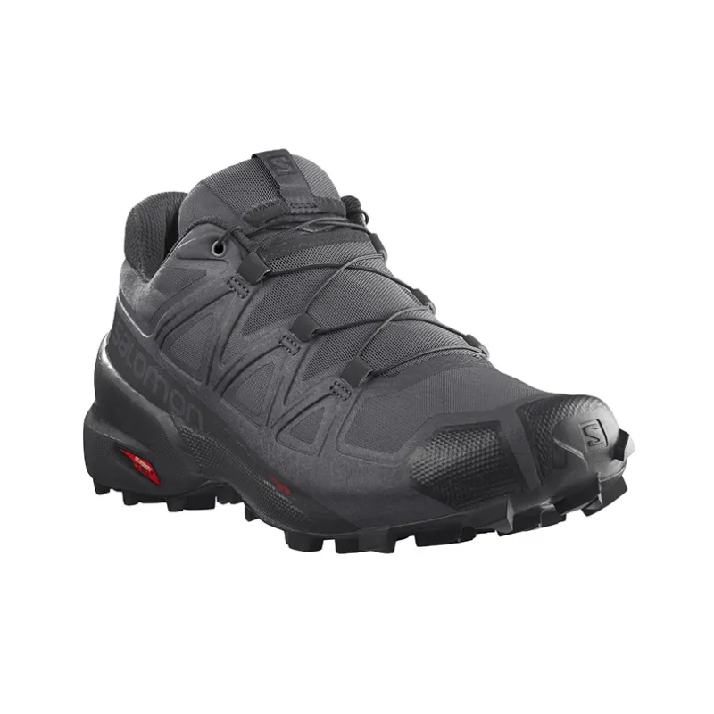 SALOMON Speedcross 5 Abrasion Resistant Low Top Running Shoes Men's Black-1