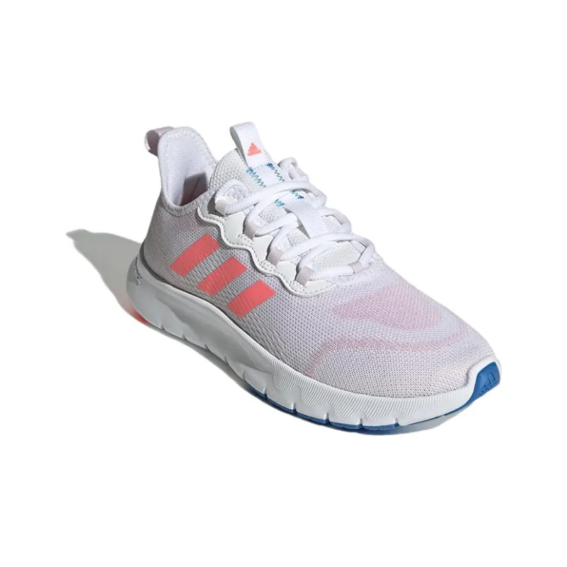 Adidas Nario Move Cushioning Breathable Wear-Resistant Low-Top Running Shoes Women's Cloud White-2