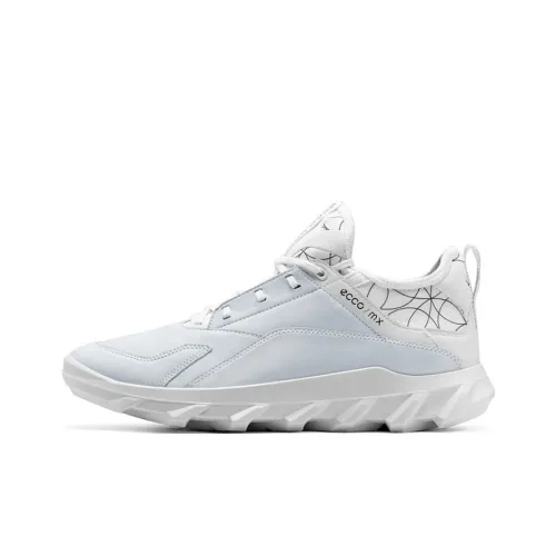 Ecco Drive Cushioning Anti-Slip And Wear-Resistant Coverage Low-Top Running Shoes Men's White