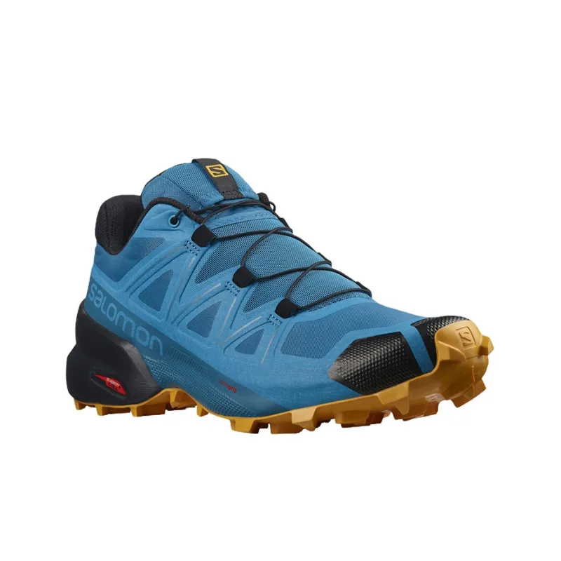 SALOMON Speedcross 5 Abrasion Resistant Low Top Trail Running Shoes Men's Blue-2