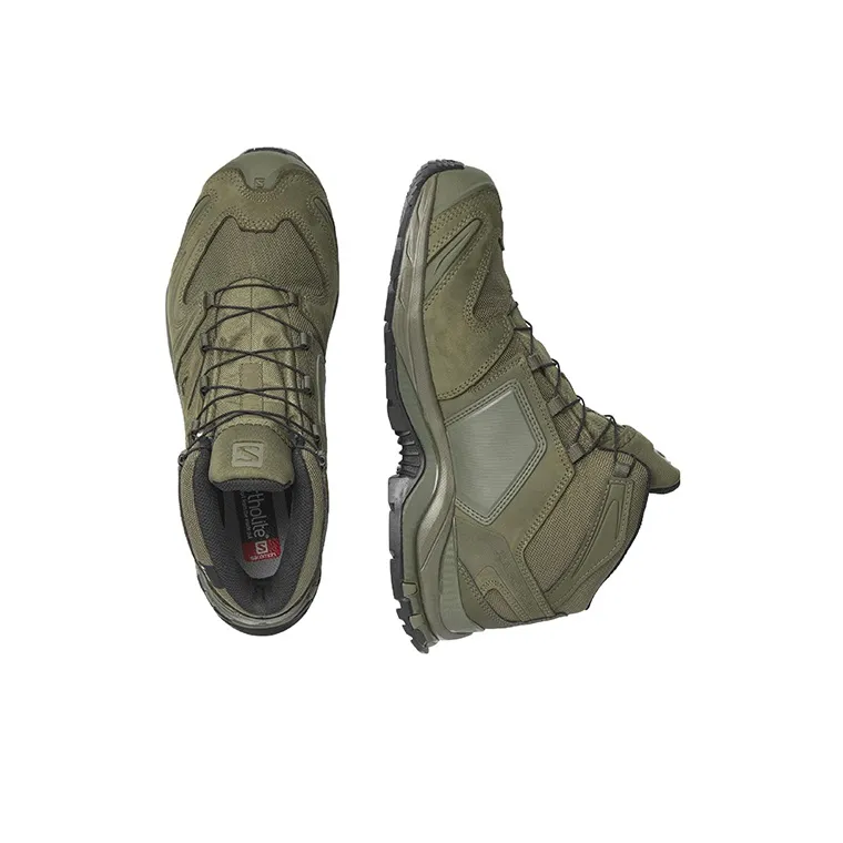 SALOMON XA FORCES Hiking / Trekking Shoes Unisex Mid Top Olive Green-3