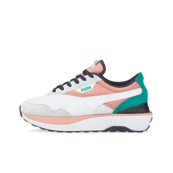 PUMA Cruise Rider Trainer Cushioned Anti-Slip And Wear-Resistant Lightweight Low-Top Casual Shoes Women's Gray Pink