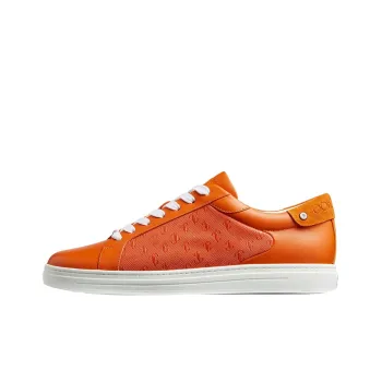 Jimmy Choo Caramel JC Monogram Skateboard Shoes Men's Orange