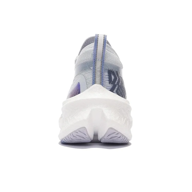 LiNing Feidian Discovery Abrasion Resistant Slip Resistant Low Top Running Shoes Women's White Blue Purple-5