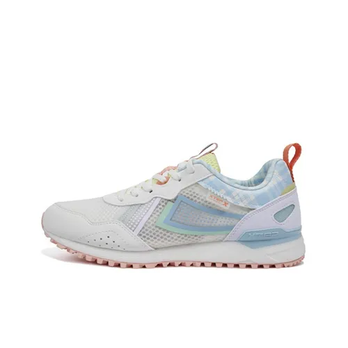 XTEP Casual Shoes Women's Low Top Canvas White/Bubble Blue