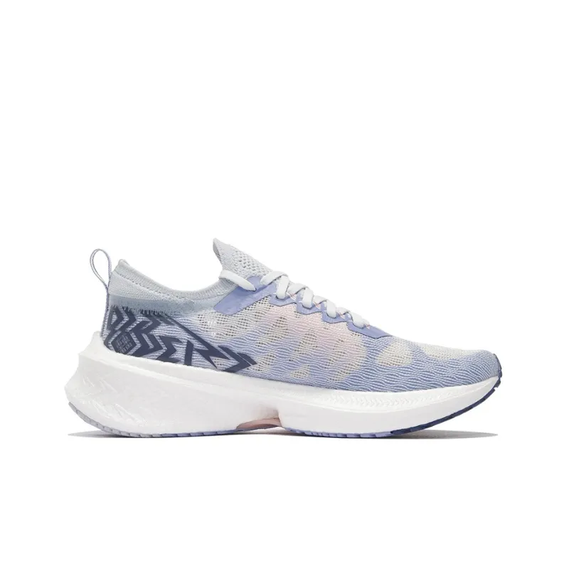 LiNing Feidian Discovery Abrasion Resistant Slip Resistant Low Top Running Shoes Women's White Blue Purple-1