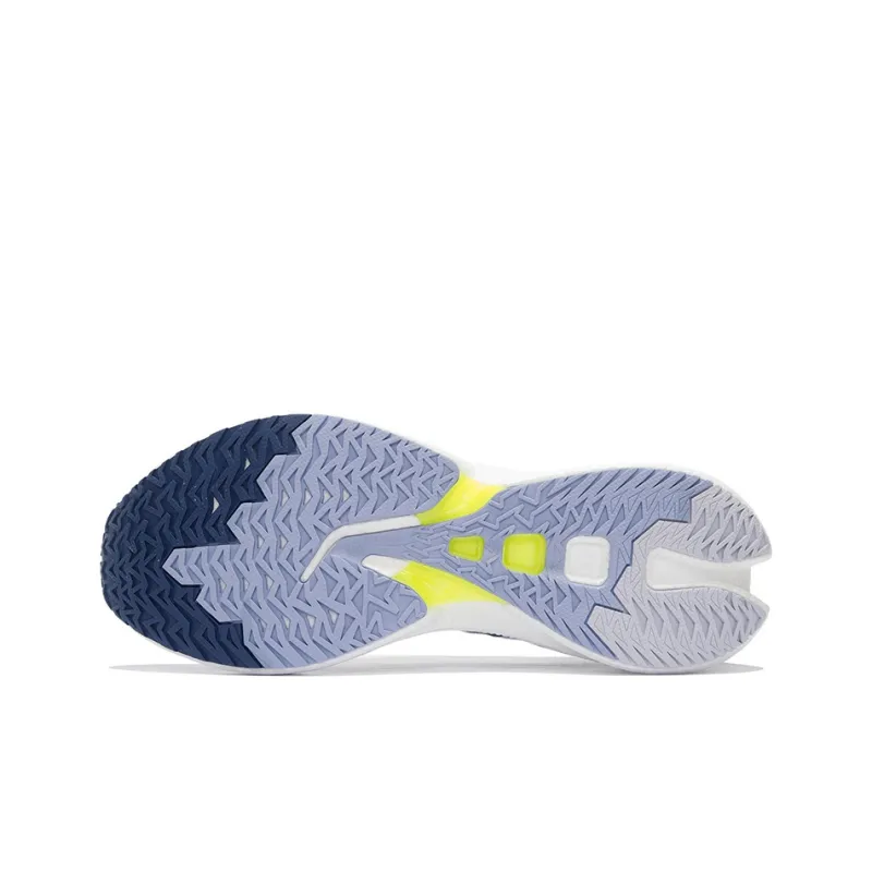 LiNing Feidian Discovery Cushioning, Slip Resistant, And Abrasion Resistant Low Top Running Shoes Men's White Blue-6